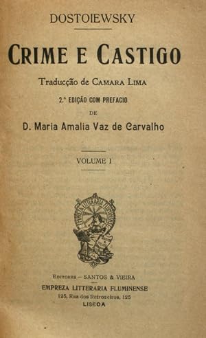 Imagen del vendedor de CRIME E CASTIGO. [ED. 191-] a la venta por Livraria Castro e Silva