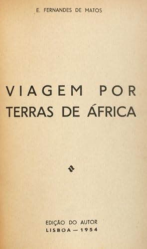 Seller image for VIAGENS POR TERRAS DE FRICA. for sale by Livraria Castro e Silva