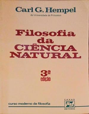 Imagen del vendedor de FILOSOFIA DA CINCIA NATURAL. a la venta por Livraria Castro e Silva