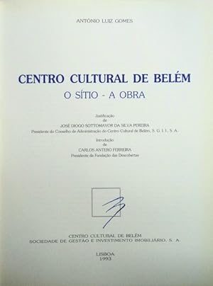 Seller image for CENTRO CULTURAL DE BELM. O STIO - A OBRA. for sale by Livraria Castro e Silva
