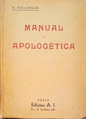 Imagen del vendedor de MANUAL DE APOLOGTICA. [1 EDIO] a la venta por Livraria Castro e Silva