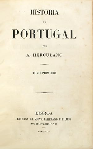 HISTORIA DE PORTUGAL. [1.ª e 2.ª EDIÇÃO]