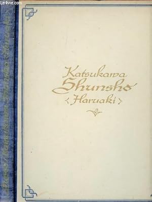Bild des Verkufers fr Katsukawa shunsho (haruaki) - mit 5 farbigen, 40 schwarzentafeln und 10 abbildungen im text zum Verkauf von Le-Livre
