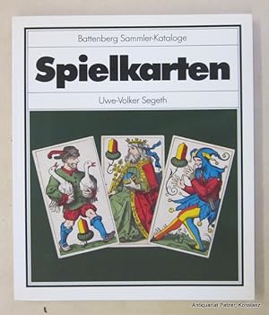 Bild des Verkufers fr Spielkarten. Mnchen, Battenberg, 1986. Kl.-4to. Mit zahlreichen, teils farbigen Abbildungen. 182 S., 1 Bl. Farbiger Or.-Kart. (Battenberg Sammler-Kataloge). (ISBN 3870452188). zum Verkauf von Jrgen Patzer