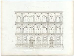 RUCCELAI PALACE GEOMETRIC ELEVATION AND VIEW,FLORENCE