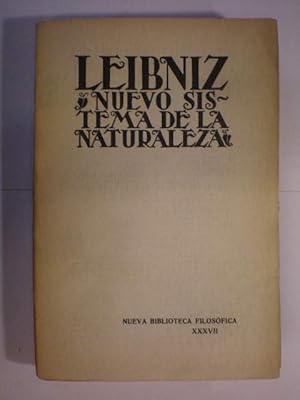 Imagen del vendedor de Nuevo Sistema de la Naturaleza ( Nueva Biblioteca Filosfica XXXVII ) a la venta por Librera Antonio Azorn