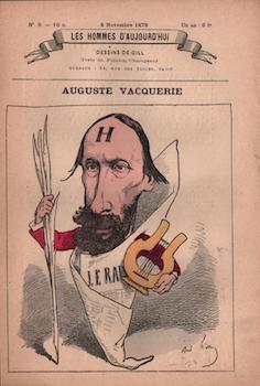 Auguste Vacquerie (Les Hommes d'aujourd'hui, No. 9. 8 Novembre 1878). Cat. rais. pages 188-191.