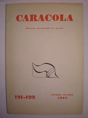 Imagen del vendedor de Caracola N 121-122. Revista malaguea de poesa. Noviembre Diciembre 1962 a la venta por Librera Antonio Azorn