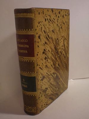 Bild des Verkufers fr Anuario de medicina y ciruga prcticas. Tomo Quinto. Para 1868. Resumen de los trabajos prcticos ms importantes publicados en 1867 zum Verkauf von Librera Antonio Azorn