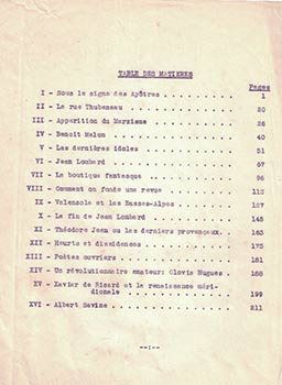 Seller image for Unpublished history of socialism in Marseille and France with chapters on La rue Thubaneau; Benoit Malon; Jean Lombard; Valensole et les Basses-Alpes; Thodore Jean; Potes ouvriers; Clovis Hugues; Xavier de Ricard; Albert Savine. [Manuscrit indit de Paul Lombard]. for sale by Wittenborn Art Books