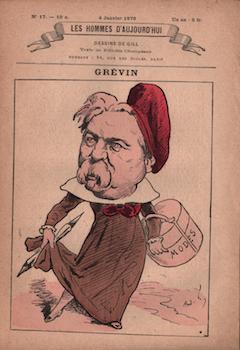 Grévin (Les Hommes d'aujourd'hui, No. 17. 4 Janvier 1879). Cat. rais. pages 188-191. Illustrated ...