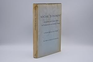 Seller image for Social Judgment: Assimilation and Contrast Effects in Communication and Attitude Change for sale by The Great Catsby's Rare Books