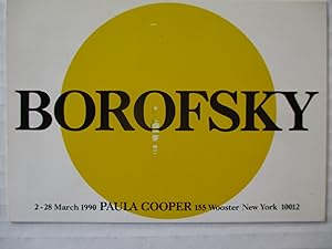 Imagen del vendedor de Jonathan Borofsky Paula Cooper Gallery 1990 Exhibition invite postcard a la venta por ANARTIST