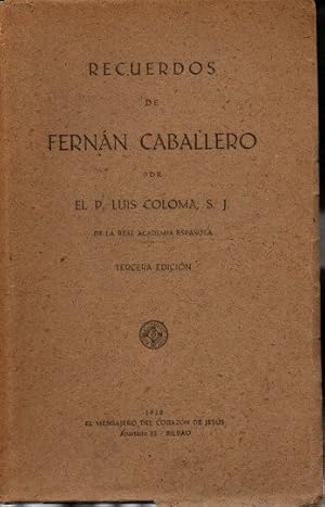 Seller image for RECUERDOS DE FERNAN CABALLERO. for sale by Librera Javier Fernndez