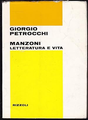 Seller image for Manzoni. Letteratura e vita for sale by Graphem. Kunst- und Buchantiquariat