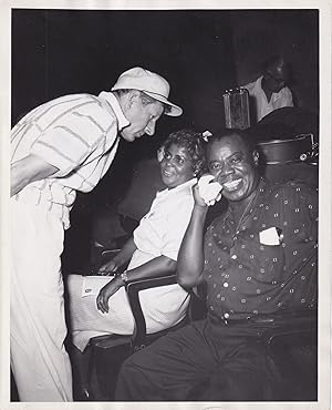 Bild des Verkufers fr Five Pennies (Original photograph of Louis Armstrong, Lucille Wilson, and Danny Kaye on the set of the 1959 film) zum Verkauf von Royal Books, Inc., ABAA