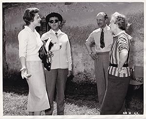 Bild des Verkufers fr The Scapegoat (Original photograph of Daphne Du Maurier, Alec Guinness, and Nicole Maurey on the set of the 1959 film) zum Verkauf von Royal Books, Inc., ABAA