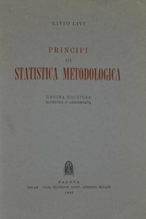 Immagine del venditore per Principi di statistica metodologica. venduto da FIRENZELIBRI SRL