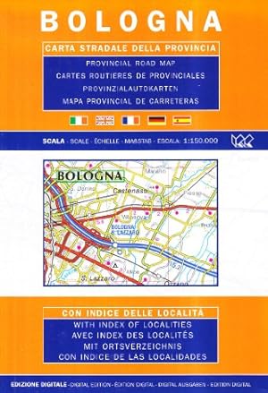 Bild des Verkufers fr Bologna Provincial Road Map (1:150, 000) (Multilingual Edition) (English, Spanish, French, Italian and German Edition) zum Verkauf von WeBuyBooks