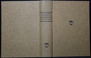 Bild des Verkufers fr Ius et Lex: Festgabe zum 70. Geburtstag von Max Gutzwiller. Neudruck der Ausgabe Basel 1959. zum Verkauf von Antiquariat  Braun