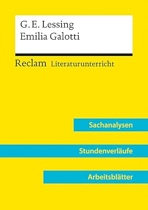 Bild des Verkufers fr Gotthold Ephraim Lessing: Emilia Galotti (Lehrerband) zum Verkauf von moluna