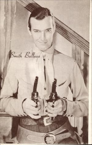 Bild des Verkufers fr Ansichtskarte / Postkarte Schauspieler Smith Balleau, Western, Revolver zum Verkauf von akpool GmbH