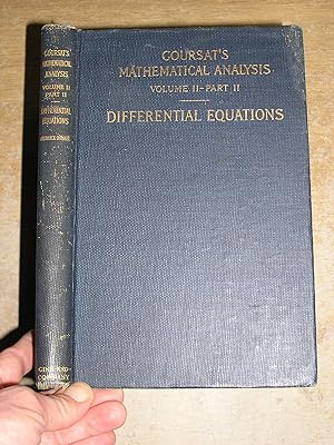 Image du vendeur pour Differential Equations: Being Part II of Volume II mis en vente par Neo Books