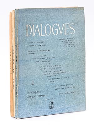 Dialogues. Publications de la Faculté des Lettres d'Istanbul, Institut de Philologie Française et...