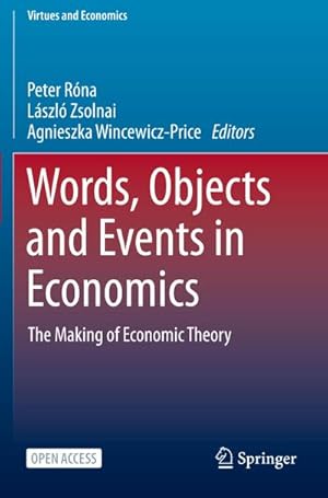 Bild des Verkufers fr Words, Objects and Events in Economics : The Making of Economic Theory zum Verkauf von AHA-BUCH GmbH