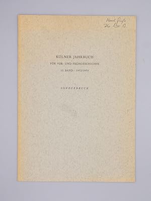 Imagen del vendedor de Ein spthallstattzeitlicher Siedlungsfund aus Kln-Ossendorf / Zu einigen Tier- und Menschenkopfattaschen der Sptlatnezeit; Klner Jahrbuch fr Vor- und Frhgeschichte; Sonderdruck; a la venta por Schtze & Co.