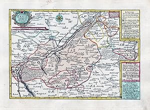 Bild des Verkufers fr Das Stifft Zeitz." // Zeitz Pegau Meuselwitz Drodorf Bad Kostritz Lucka Karte carte zum Verkauf von Antiquariat Steffen Vlkel GmbH