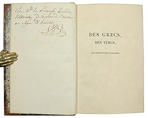 Des grecs, des turcs, et de l'esprit public européen, opuscule de 1821, par M. L. C. D. B.