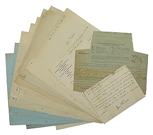 11 autograph letters signed and 1 telegram.