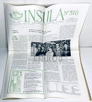 Ínsula. Revista bibliográfica de ciencias y letras. Nº 311 (Octubre, 1972)