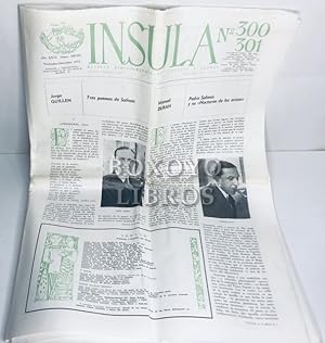 Ínsula. Revista bibliográfica de ciencias y letras. Nº 300 y 301 (Noviembre-Diciembre 1971)