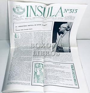 Ínsula. Revista bibliográfica de ciencias y letras. Nº 313 (Diciembre, 1972)