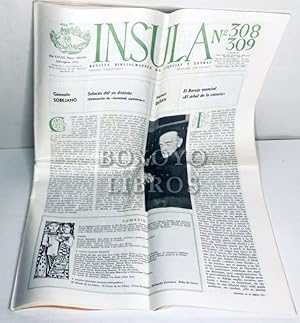 Ínsula. Revista bibliográfica de ciencias y letras. Nºs 308 y 309 (Julio-Agosto, 1972)