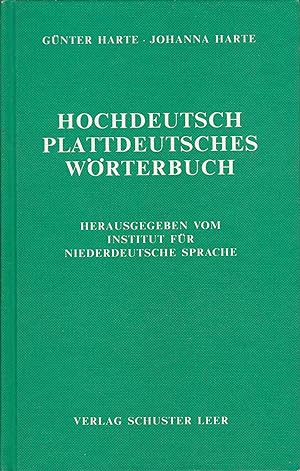 Bild des Verkufers fr Hochdeutsch-plattdeutsches Wrterbuch zum Verkauf von Antiquariat Torsten Bernhardt eK