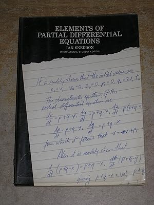 Imagen del vendedor de Elements Of Partial Differential Equations a la venta por Neo Books