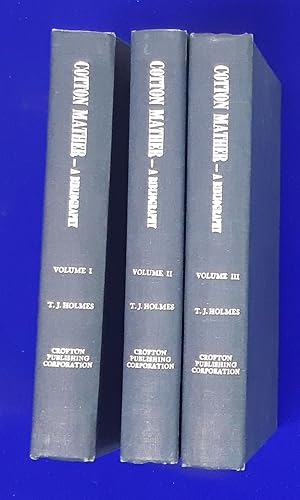 Cotton Mather : A Bibliography of His Works. [ 3 volumes, complete set, reprint ]