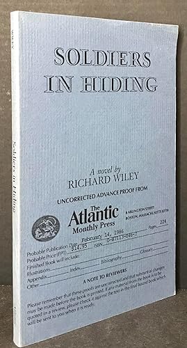 Image du vendeur pour Soldiers in Hiding [SCARCE UNCORRECTED ADVANCE PROOF] mis en vente par Allington Antiquarian Books, LLC (IOBA)