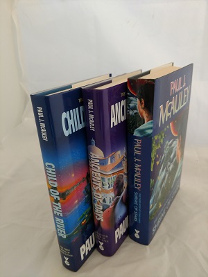 Bild des Verkufers fr CHILD OF THE RIVER, ANCIENTS OF DAYS and SHRINE OF STARS - 3 BOOKS OF THE BOOK OF THE CONFLUENCE - Book Bundle zum Verkauf von Top Shelf Books