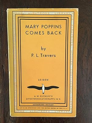 Bild des Verkufers fr Mary Poppins comes back Volume 517 of The Albatross Modern Continental Library. zum Verkauf von Antiquariaat Digitalis
