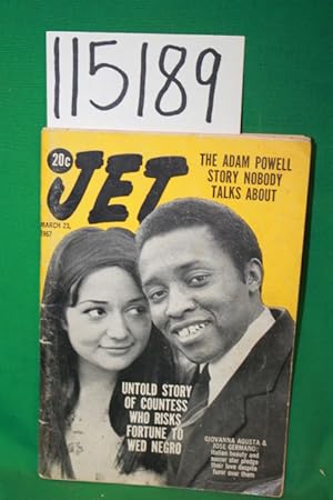 Image du vendeur pour Jet Magazine 1967 March 23 Giovanna Augusta & Jose Germano on Cover mis en vente par Princeton Antiques Bookshop