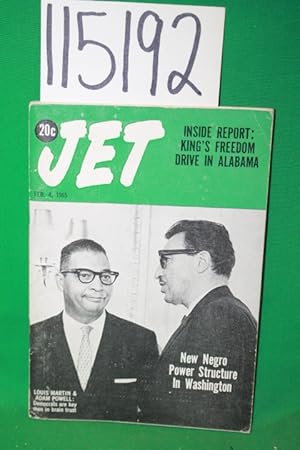 Image du vendeur pour Jet Magazine 1965 Feb 4 Louis Martin & Adam Powell on Cover mis en vente par Princeton Antiques Bookshop