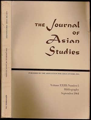 Immagine del venditore per The Journal of Asian Studies Bibliography of Asian Studies 1963 Volume XXIII Number 5 venduto da The Book Collector, Inc. ABAA, ILAB