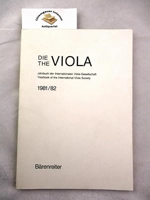 Bild des Verkufers fr Die Viola. Jahrbuch der Internationalen Viola-Gesellschaft 1981/82. zum Verkauf von Chiemgauer Internet Antiquariat GbR