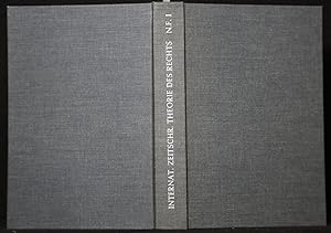 Bild des Verkufers fr Revue internationale de la theorie du droit / Internationale Zeitschrift fr Theorie des Rechts. Neue Folge, Band I. Nachdruck der Ausgabe 1939. zum Verkauf von Antiquariat  Braun