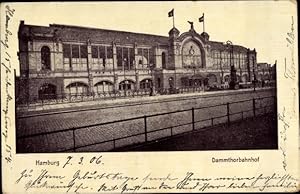 Ansichtskarte / Postkarte Hamburg Eimsbüttel Rotherbaum, Ansicht vom Dammtorbahnhof