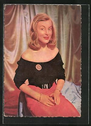 Bild des Verkufers fr Ansichtskarte Schauspielerin Marianne Hold im schulterfreien Tiop zum Verkauf von Bartko-Reher